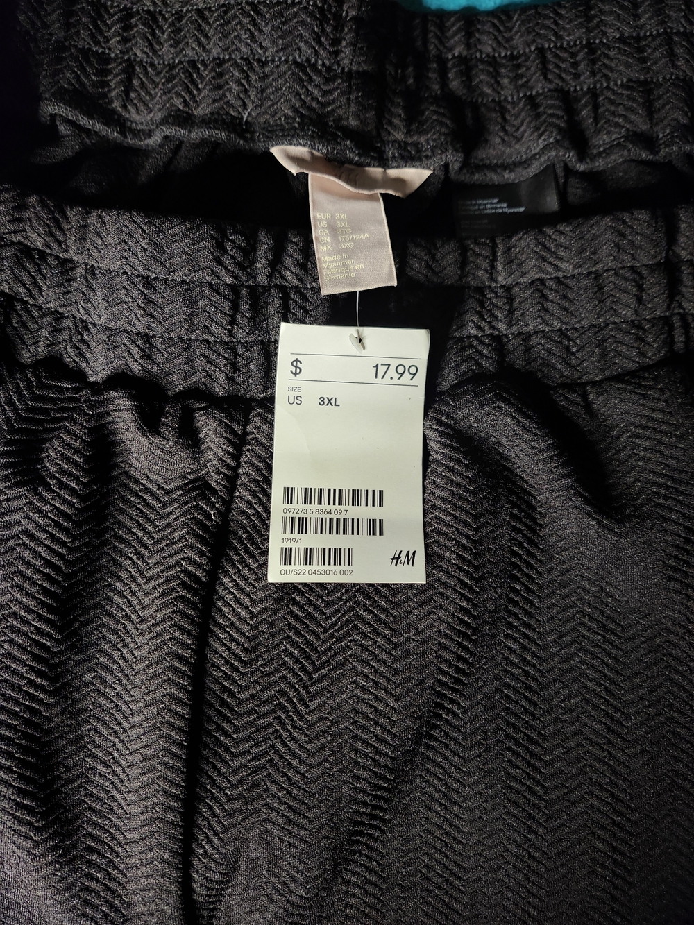 NWT H&M Plus Size Black Shorts Size 3X - Picture 3 of 5
